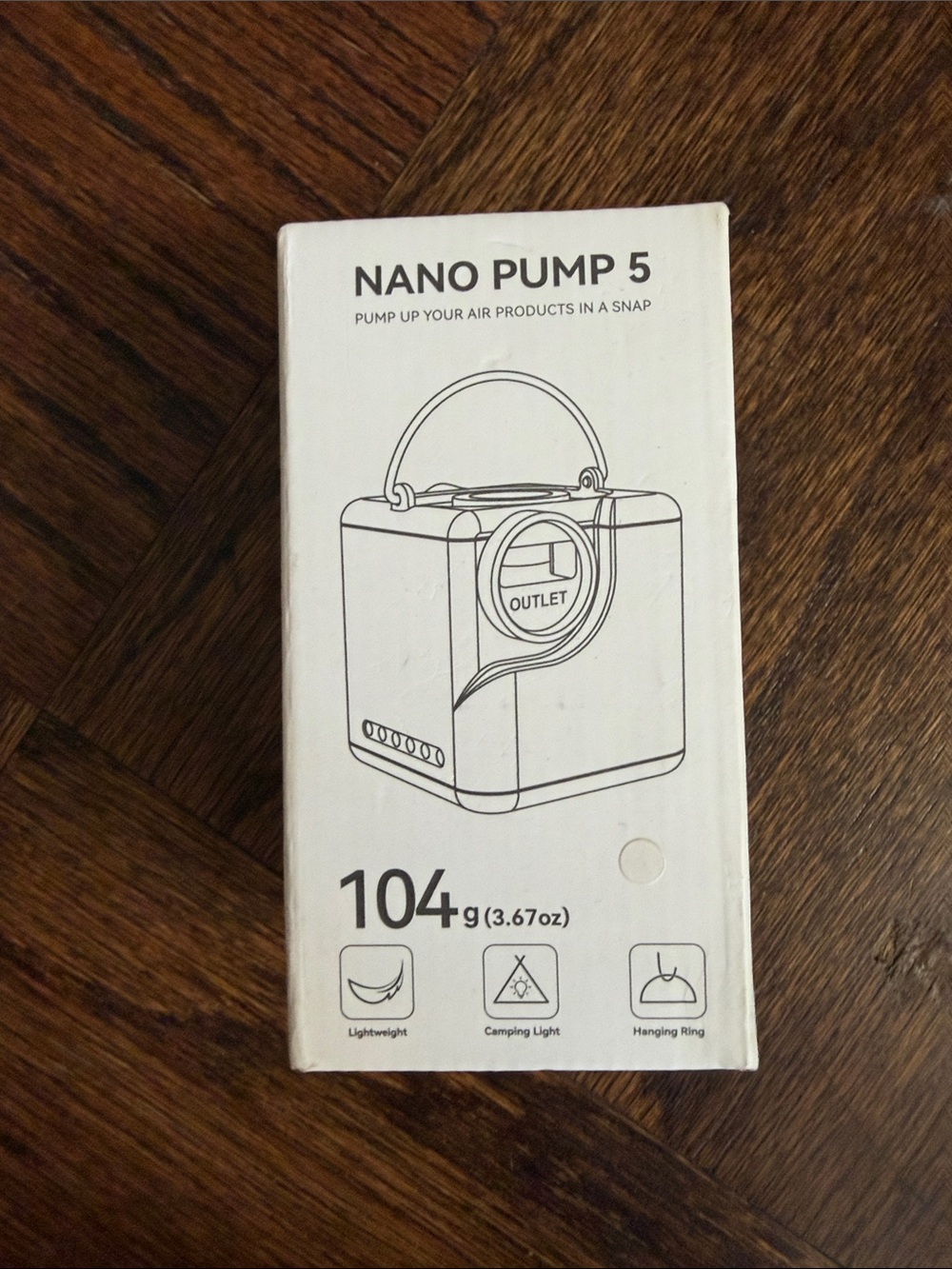 Nano Pump 5 Portable Air Pump - new in Box